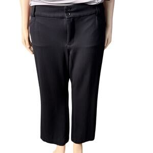 Studio by Torrid Stretch Ponte Dress Pants Size 28 Short in Black